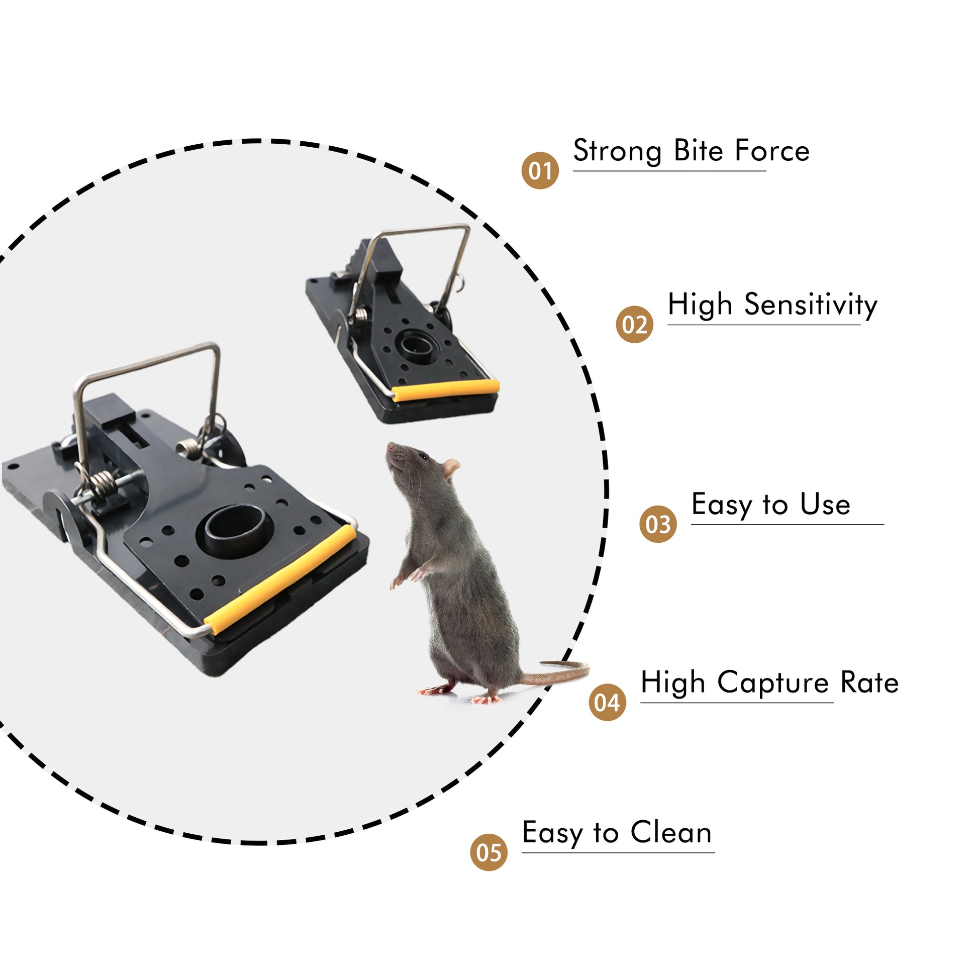 Wooden Mouse Trap | Set of 2 snap traps