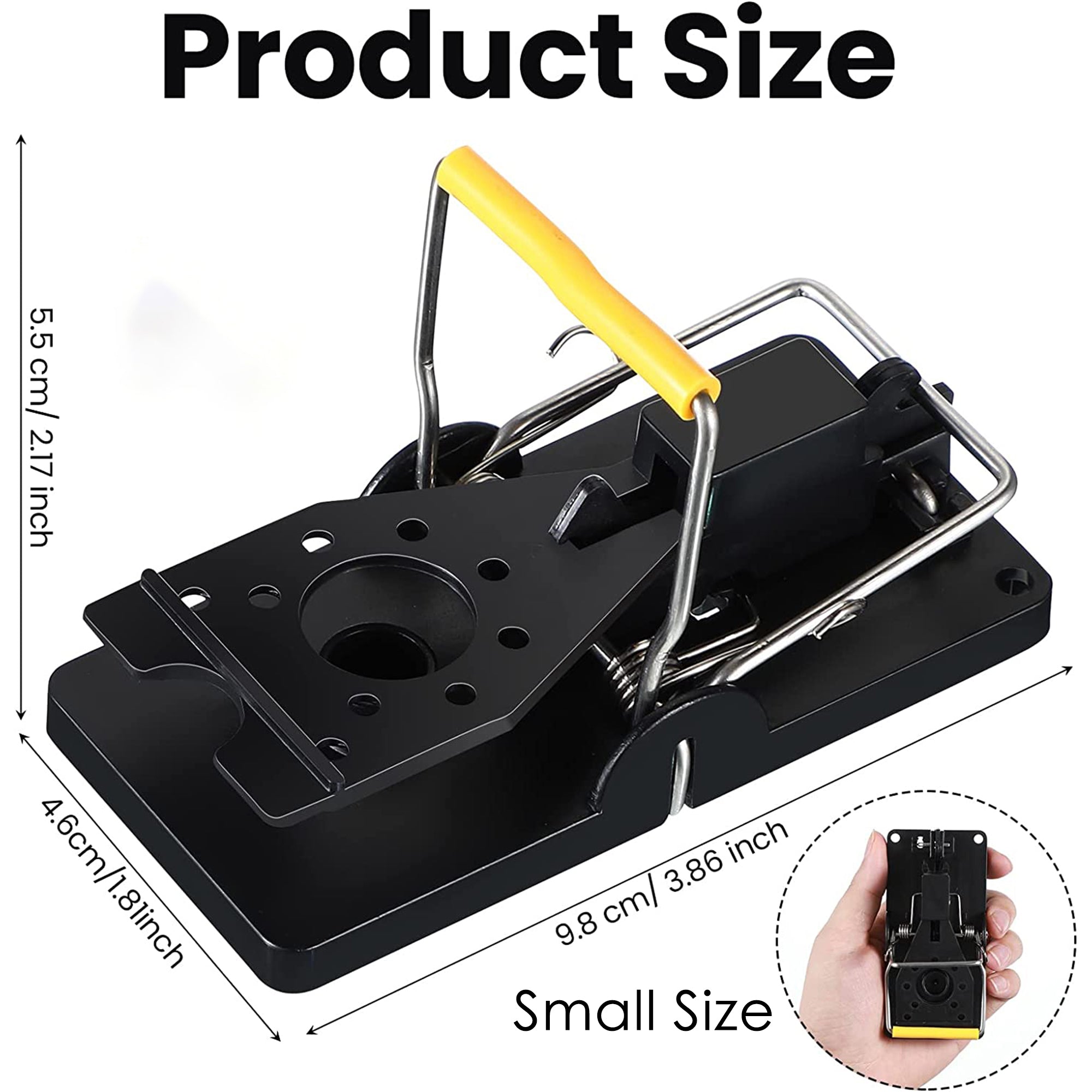 PIC Simple Set Plastic Mouse Traps, 2 Count, 12 Total Traps